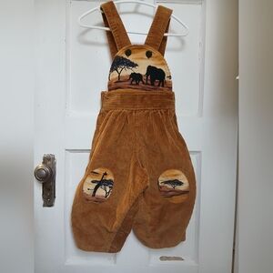 Corduroy Overall Africa Savannah Kids Style Comfy Boy Girl  Outfit